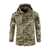 Military Camouflage Jacket Men Spring Autumn Army Field Tactical Windbreaker Waterproof Jacket Trench Hooded Coat Men's Clothing