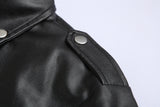 Spring Autumn Motorcycle Leather Jacket Men Slim Fit Oblique Zipper PU Jacket Men's Leather Jackets