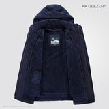 Winter Jacket Men Fleece Hooded Parkas Big Size Cotton-Padded Top Warm Waterproof High Quality Thicken Male Heavy 2 in 1 Coat