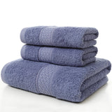 Long-staple Cotton 12-Color Set Towel Bath Towel Kerchief Three-piece Set Gift Covers Pure Cotton