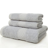 Long-staple Cotton 12-Color Set Towel Bath Towel Kerchief Three-piece Set Gift Covers Pure Cotton