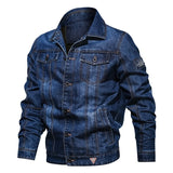 Newest Men Spring Autumn Denim Jacket High Quality Jeans Jackets Male Fashion Multi-pocket Cowboy Coats Big Size 6XL Clothing