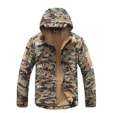 Winter TAD Tactical Softshell Camouflage Jacket Men Shark Skin Army Camo Windbreaker Waterproof Hunting Clothes Military Jackets