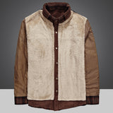 Winter Jacket Men Thicken Warm Fleece Shirts Coats 100% Cotton Plaid Flannel Jacket Military Clothes Chaquetas Hombre Size M-4XL