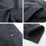 Men Sweatshirt Suit SweatPants Mens Winter Vests High Quality Coat Thick Pleuche Fabric Fashion Sport (Sweatshirt+Pants+Vest)