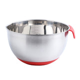 Silicone Bottom Tableware Mixing Bowl Non-Slip Food Container Thickened Kitchen Utensil Stainless Steel With Lid