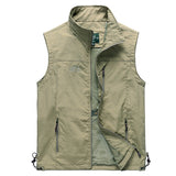 Casual Vest Men Quick Dry Photographer Tactical Sleeveless Jackets Summer Outdoor Travels Lightweight Breathable Waistcoat Vest