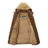 Plus Size 6XL 7XL Winter Jacket Men Thick Warm Cotton-Padded Overcoat Casual Multi-pocket Parkas Hooded Coats Windbreaker Jacket