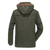 Plus Size 6XL 7XL Winter Jacket Men Thick Warm Cotton-Padded Overcoat Casual Multi-pocket Parkas Hooded Coats Windbreaker Jacket