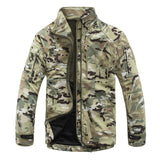 Men's Soft Shell Military Tactical Jackets Shark Skin Camouflage Fleece Coats Windbreaker Waterproof Jacket Army Hunt Clothing