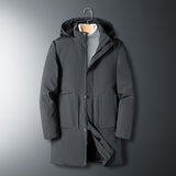 Winter Long Jacket Men Cotton Coat Hooded Oversized 6XL 7XL 8XL Parkas Loose Thick Warm Windproof Big Size Padded Windbreaker
