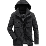Winter Jacket Down 90% White Duck Hooded Men Thick Warm Windproof Fashion Casual Business Parkas Padded Waterproof Overcoat